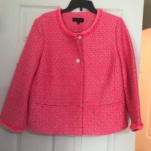 Hot Pink Tweed Suit Jacket - NEW